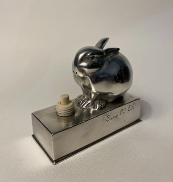 Bronze ArtDeco ''Lapin Bijou'' SANDOZ / SUSSE Frères (sonnette)