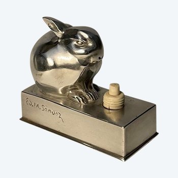 Bronze ArtDeco ''Lapin Bijou'' SANDOZ / SUSSE Frères (sonnette)