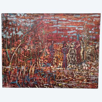Jacques Pinon 1927 2018 Abstrakt Sakrale Kunst Glasmalerei Kirche Mit Le Corbusier