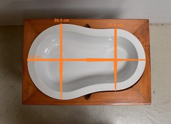 Small Bidet in Pitchpin, Louis-Philippe period - End of XIXth century