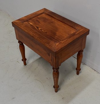 Small Bidet in Pitchpin, Louis-Philippe period - End of XIXth century