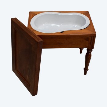 Small Bidet in Pitchpin, Louis-Philippe period - End of XIXth century