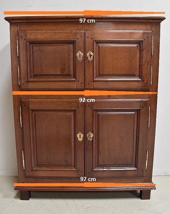 Small Buffet with Height of Support in Walnut - Beginning of XIXth century