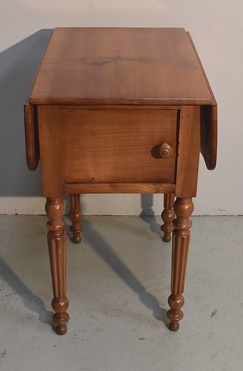 Petite Table de Salon à volets en Merisier massif, époque Louis-Philippe - XIXe