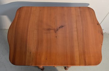 Petite Table de Salon à volets en Merisier massif, époque Louis-Philippe - XIXe
