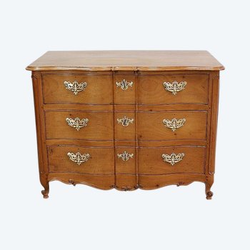 Commode de Port Nantaise en Acajou Jaune de Saint-Martin, époque Louis XV – XVIIIe