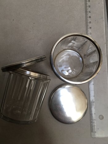 Pair of cotton pots or other