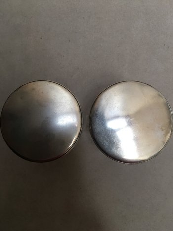 Pair of cotton pots or other