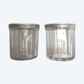 Pair of cotton pots or other