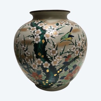 VASE PORCELAINE KUTANI JAPON 