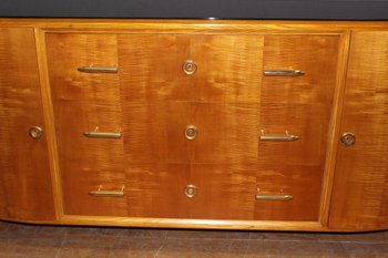 Credenza in legno chiaro d'epoca Art Déco 1930 circa