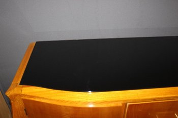 Credenza in legno chiaro d'epoca Art Déco 1930 circa