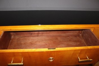 Credenza in legno chiaro d'epoca Art Déco 1930 circa