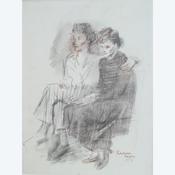 SOYER Raphael ( 1899-1987 ).the Couple.