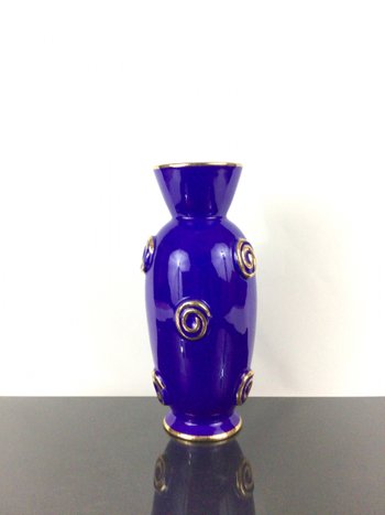 Vase in earthenware of Longwy Art Deco