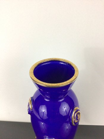 Vase in earthenware of Longwy Art Deco