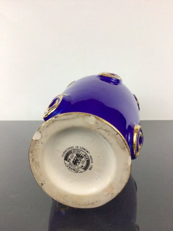 Vase in earthenware of Longwy Art Deco