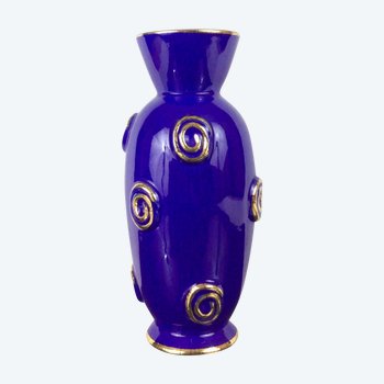 Vase in earthenware of Longwy Art Deco