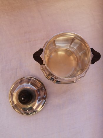 CHRISTOFLE art deco caffè servizio da tè collare in argento massiccio