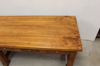 Grande Table De Communauté En Noyer Et Chêne XIX