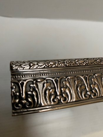 SOLID SILVER BOX XIXTH CENTURY