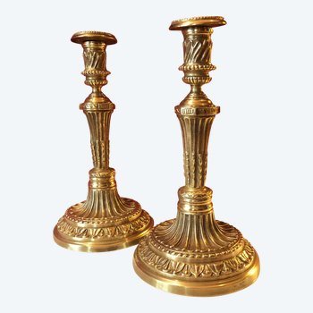 Pair of candlesticks, Louis XVI period