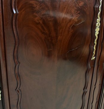 Exceptionnelle Armoire de Port, en Acajou de Cuba, région Nantaise - 1776