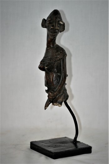 statuette en bronze Sénoufo de Côte D'Ivoire