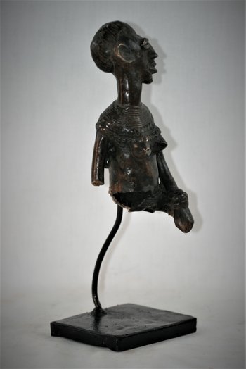 statuette en bronze Sénoufo de Côte D'Ivoire
