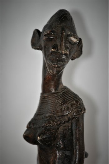 statuette en bronze Sénoufo de Côte D'Ivoire