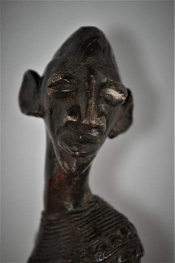 statuette en bronze Sénoufo de Côte D'Ivoire