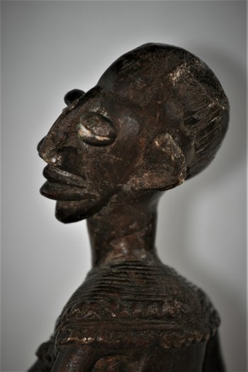 statuette en bronze Sénoufo de Côte D'Ivoire