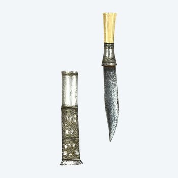 Piccolo coltello chiamato Dha - Birmania, Myanmar - XIX secolo