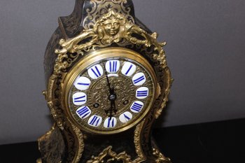 Cartel Louis XV In Tortoise Shell And Brass Marquetry Signed Lay About 1880