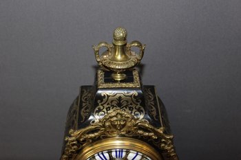 Cartel Louis XV In Tortoise Shell And Brass Marquetry Signed Lay About 1880