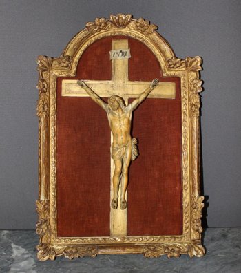 Christ In Ivory XVIII In Its Gilded Wood Frame