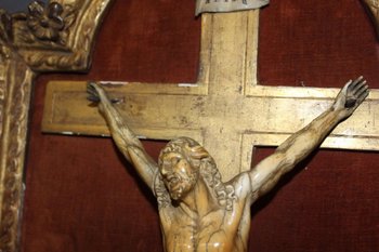 Christ In Ivory XVIII In Its Gilded Wood Frame
