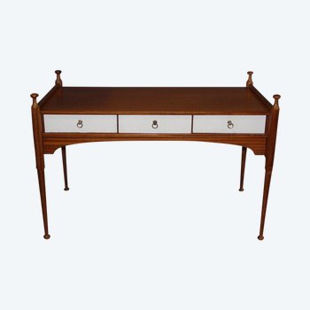 Three Drawer Flat Desk And Lacquer Maison Gauthier About 1960