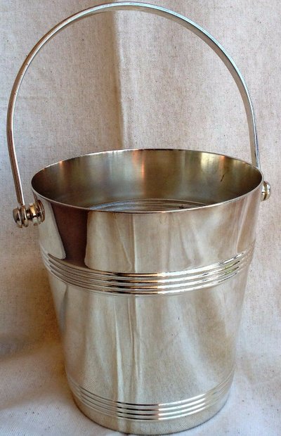 Silver-plated ice bucket Biarritz model by Christofle