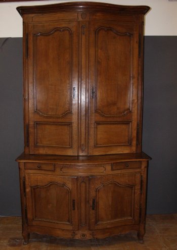 Louis XV two-part sideboard with curved front XVIII