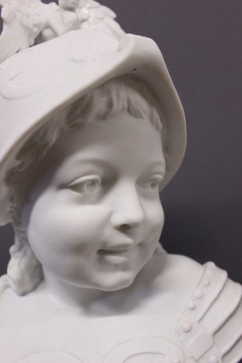Pair Of Cookies Representing Helmeted Children