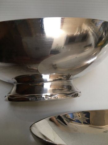 Pair of CHRISTOFLE gravy boats by FJERDINGSTAD