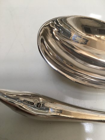 Pair of CHRISTOFLE gravy boats by FJERDINGSTAD