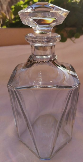 Crystal alcohol / cognac decanter signed BACCARAT Cognac Martell (ref D 0113)