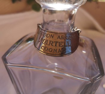 Crystal alcohol / cognac decanter signed BACCARAT Cognac Martell (ref D 0113)