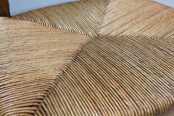 Chaise à Langer Paillée en Merisier, époque Directoire - 1ère partie du XIXe