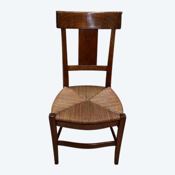 Chair for changing clothes in cherry wood, Directoire period - 1st part of the XIXth century