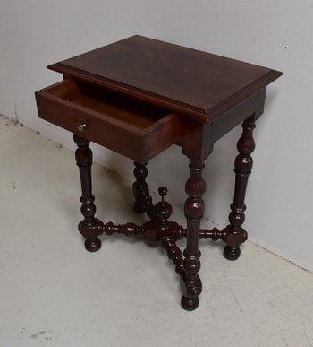 Small table in solid Walnut, Louis XIV style - 1st part of the XIXth century