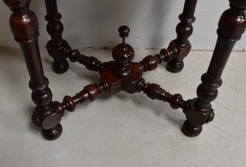 Small table in solid Walnut, Louis XIV style - 1st part of the XIXth century
