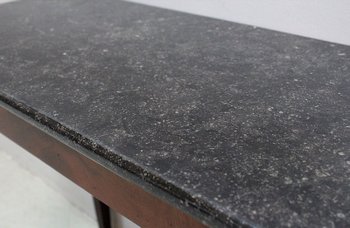 Petite Table Console en Placage de Ronce d'Acajou, goût Directoire - 1ère partie du XIXe